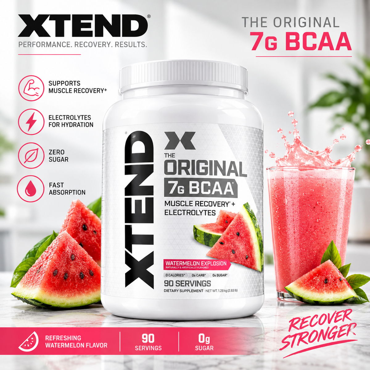 XTEND Original BCAA - Watermelon Explosion (90 Servings)