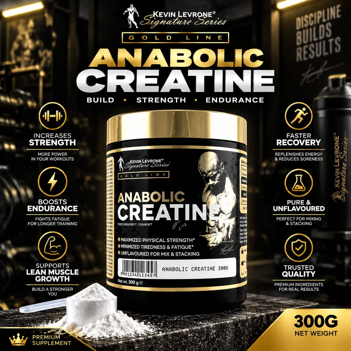 Kevin Levrone Anabolic Creatine - Unflavoured (300g)