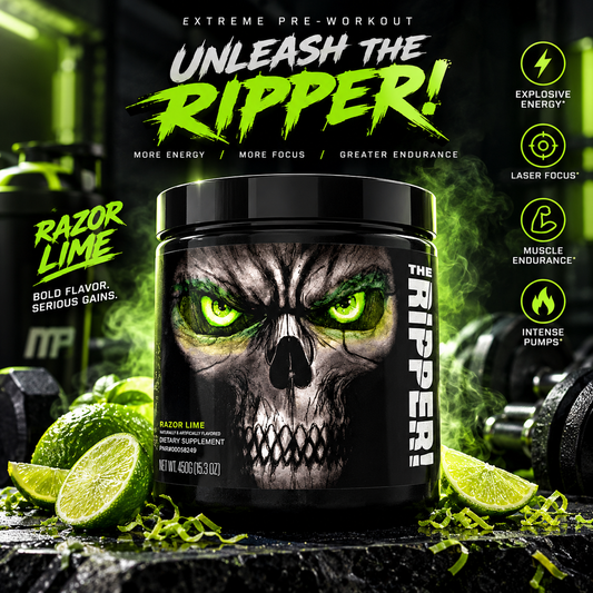 The Ripper! Extreme Pre-Workout - Razor Lime (450g)