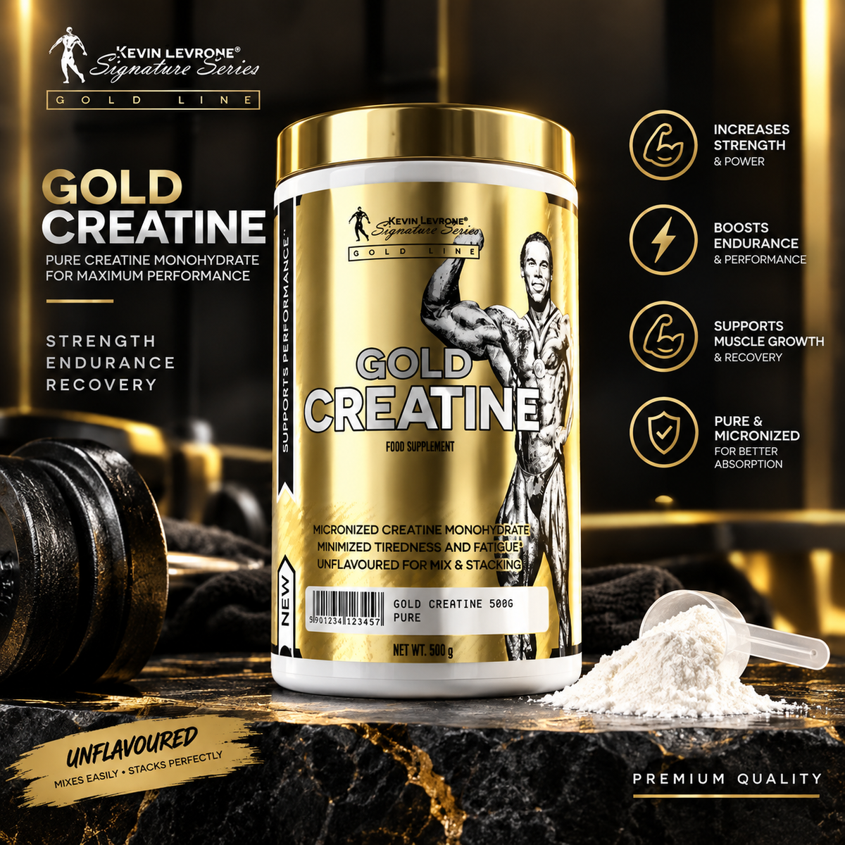 Kevin Levrone Gold Creatine - Unflavoured (1 kg)