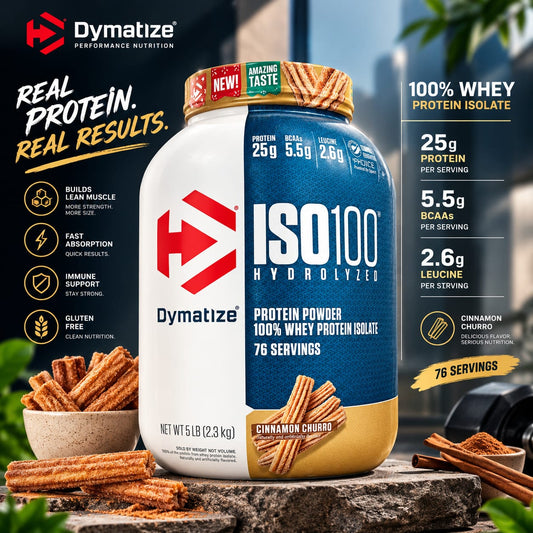 Dymatize ISO100 Hydrolyzed Protein - 5 lbs (Cinnamon Churro)