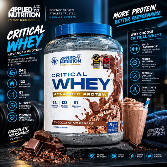 Applied Nutrition Critical Whey Advanced Protein - Chocolate Milkshake (2kg)