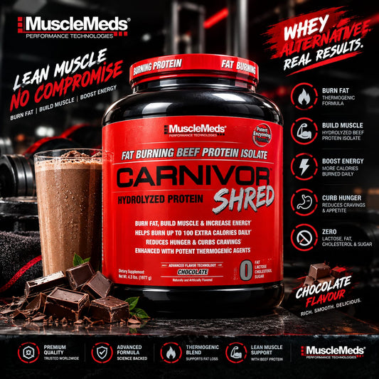 MuscleMeds Carnivor Shred: Fat Burning Beef Protein Isolate
