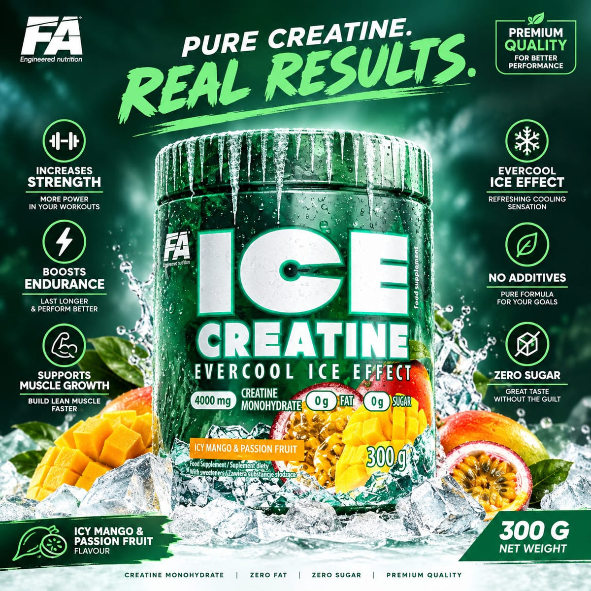 FA Ice Creatine Evercool - Icy Mango & Passion Fruit (300g)