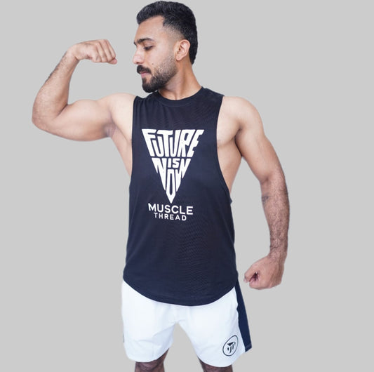 Muscle Thread Future Tank Top - Black