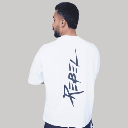 Muscle Thread REBEL Mode Oversized Tee - White
