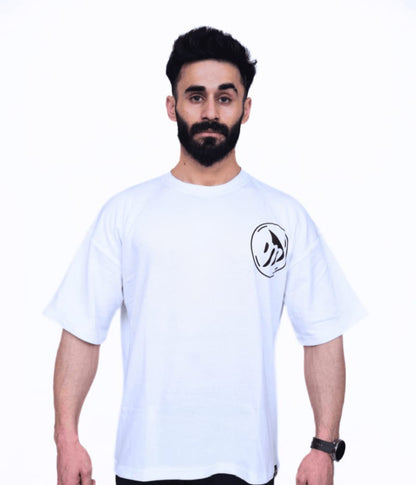 Muscle Thread REBEL Mode Oversized Tee - White