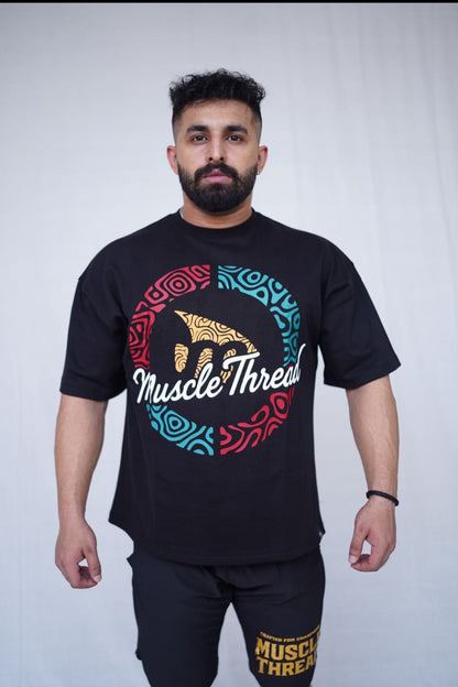 Muscle Thread HeritEdge Oversized Tee - Black