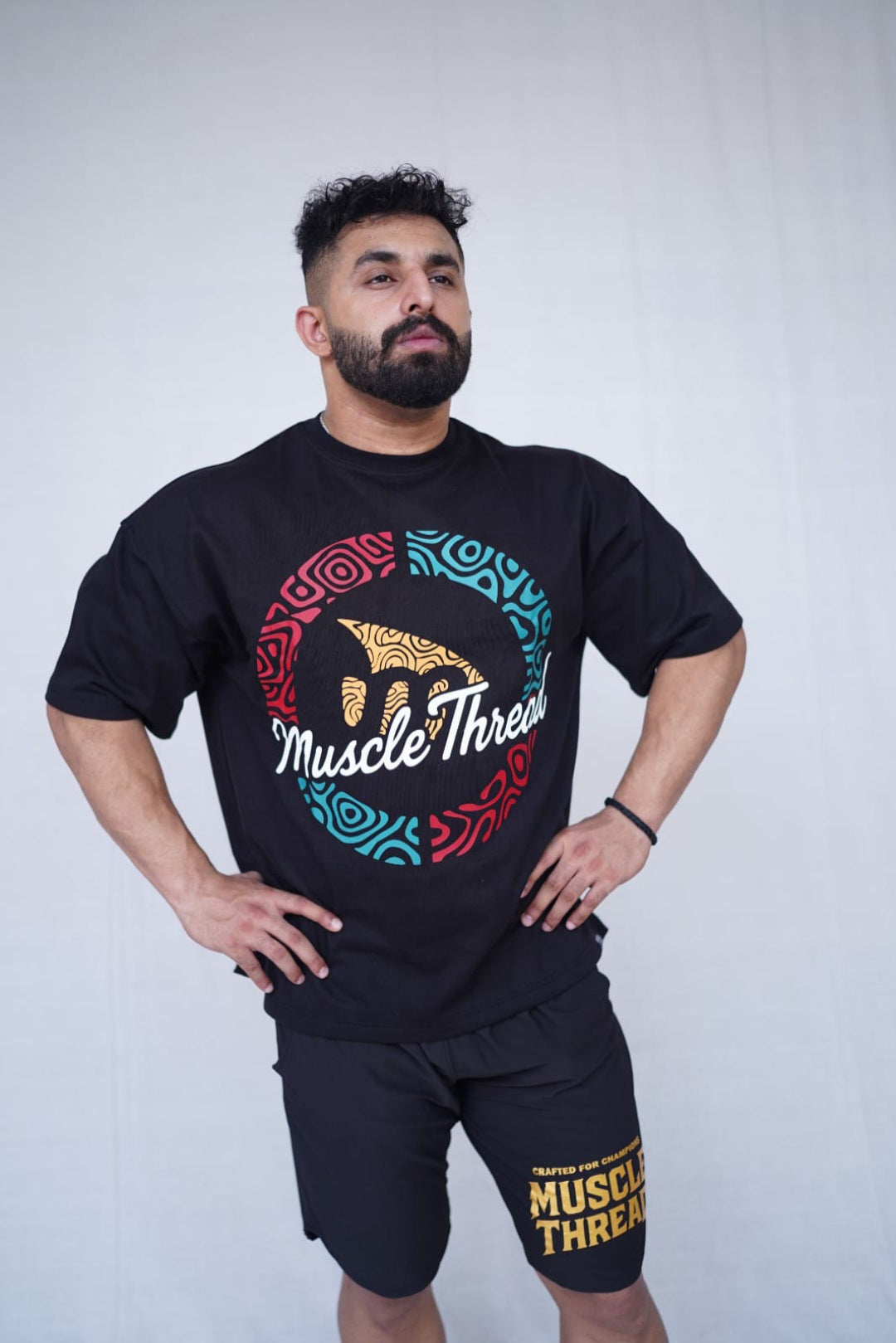 Muscle Thread HeritEdge Oversized Tee - Black