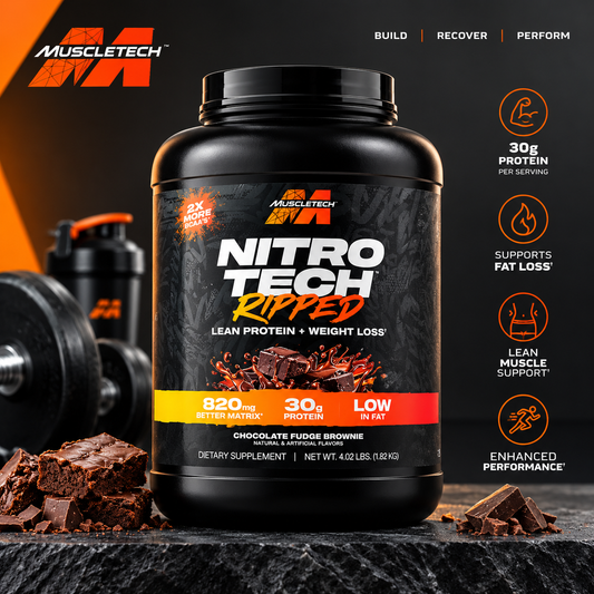 MuscleTech Nitro-Tech Ripped - Chocolate Fudge Brownie (4.02 lbs)
